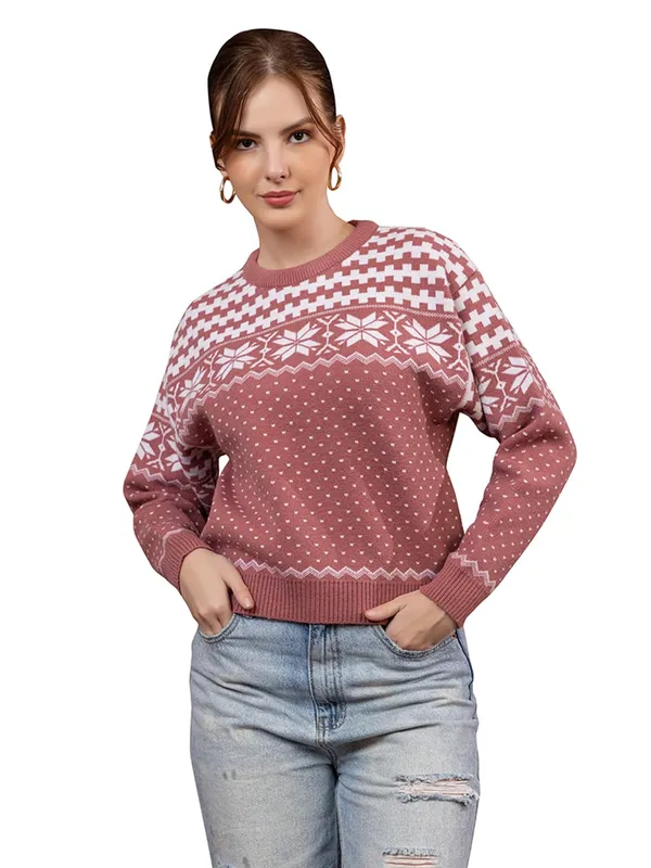 Womens_Woolen_Round_Neck_Pullover_Sweater