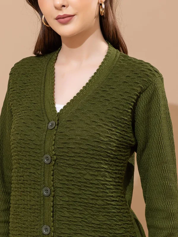 Womens_Woolen_V_Neck_Cardigan