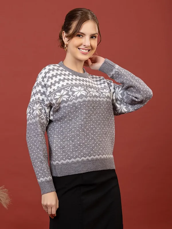 Womens_Woolen_Round_Neck_Pullover_Sweater