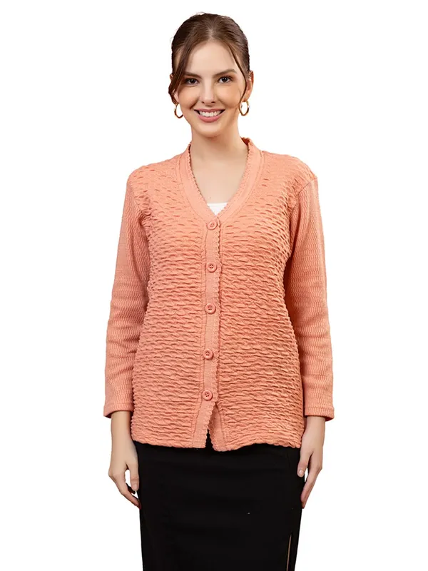 Womens_Woolen_V_Neck_Cardigan