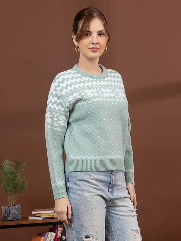 Womens_Woolen_Round_Neck_Pullover_Sweater