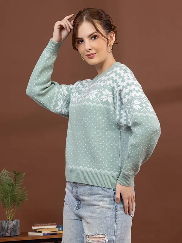 Womens_Woolen_Round_Neck_Pullover_Sweater