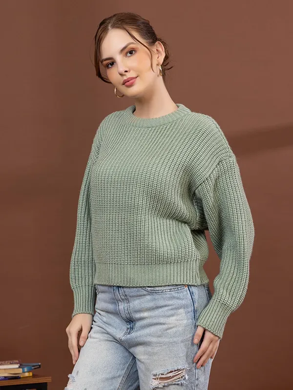 Womens_Round_Neck_Pullover_Sweater
