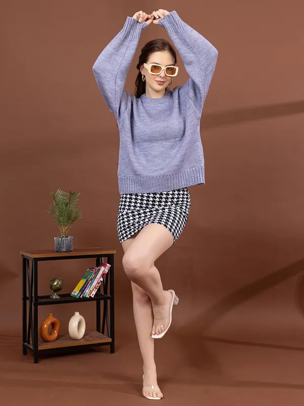 Womens_Round_Neck_Knitted_Pullover_Sweater