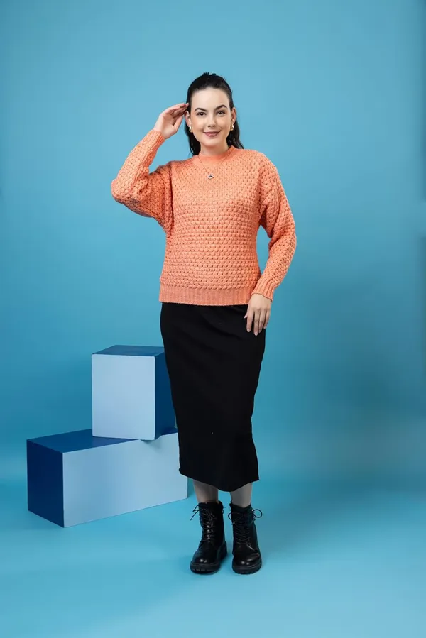 Orange_Women_100%_Wool_Pullover_Sweater_Relaxed_Fit_Turtle_Neck_Sweater_Full_Sleeve_Stylish_Winter_Wear