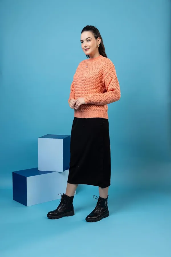 Orange_Women_100%_Wool_Pullover_Sweater_Relaxed_Fit_Turtle_Neck_Sweater_Full_Sleeve_Stylish_Winter_Wear