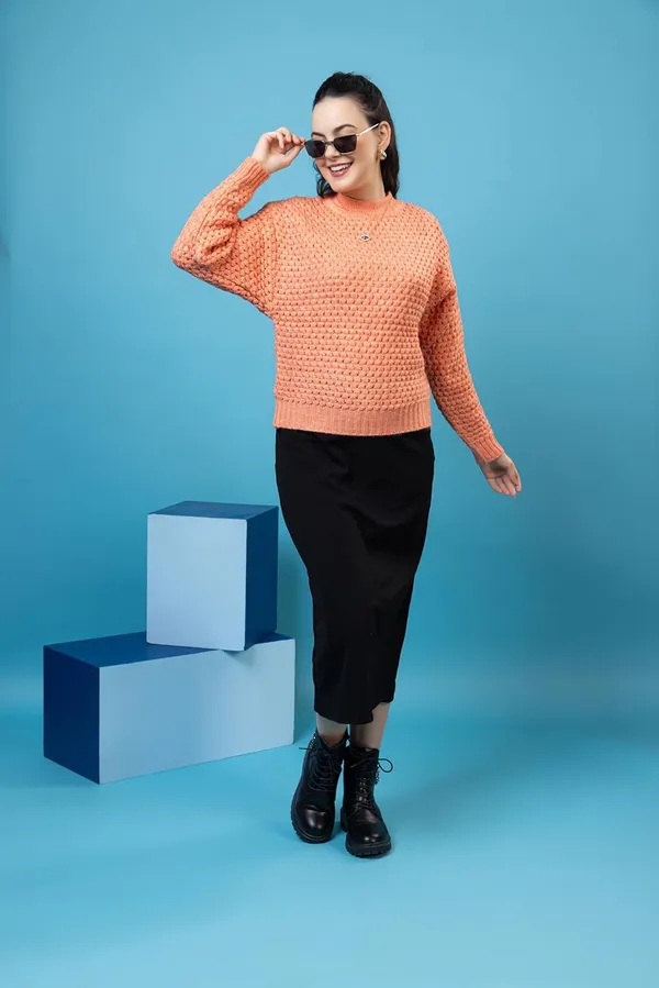 Orange_Women_100%_Wool_Pullover_Sweater_Relaxed_Fit_Turtle_Neck_Sweater_Full_Sleeve_Stylish_Winter_Wear