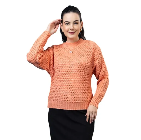 Orange_Women_100%_Wool_Pullover_Sweater_Relaxed_Fit_Turtle_Neck_Sweater_Full_Sleeve_Stylish_Winter_Wear