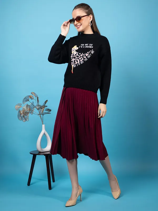 Black_Women_Woolen_Casual_Wear_Stylish_Sweater_Cozy_And_Warm_3D_Print_Knit_Pullover_For_Girls_&_Ladies_Soft_And_Comfortable_Winter_Sweater