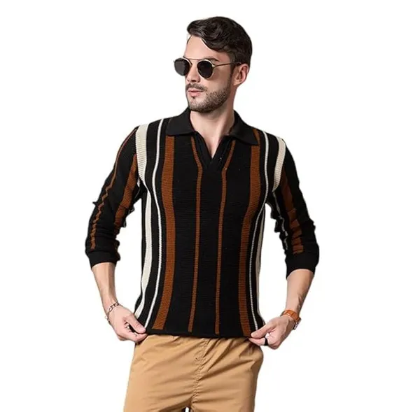 Black_Mens_Striped_Collared_Neck_Winter_Wear_Sweater_Mens_Woolen_Sweater_Stylish_Mens_Sweater_Men_Collar_Sweater