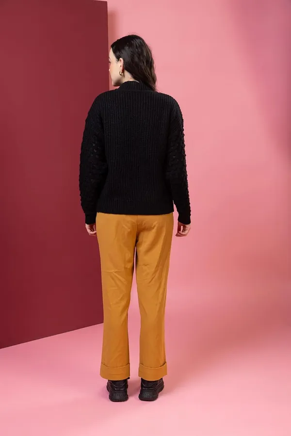 Black_Women_Pullover_Sweater_Relaxed_Fit_For_Winter_Wear_Full_Sleeve_100%_Wool_Latest_Stylish_Sweater_Crafted_With_Comfort_Fit_For_Winter_Season