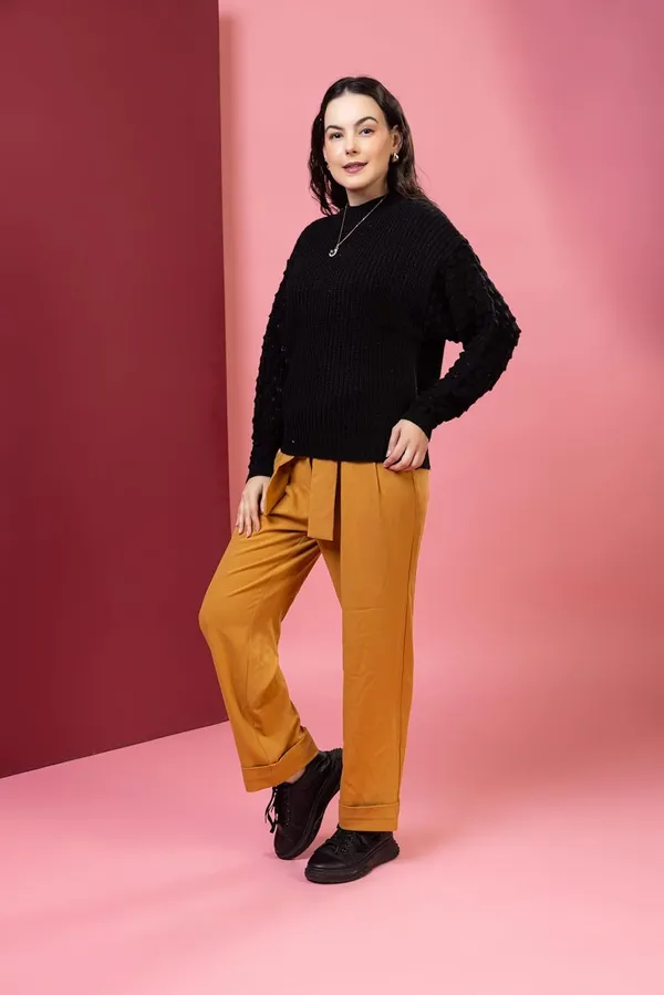Black_Women_Pullover_Sweater_Relaxed_Fit_For_Winter_Wear_Full_Sleeve_100%_Wool_Latest_Stylish_Sweater_Crafted_With_Comfort_Fit_For_Winter_Season