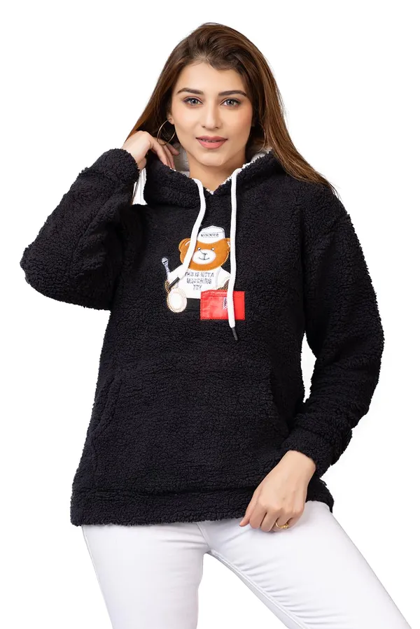 Black_Women_Wool_Blend_Hooded_Neck_Sweatshirt_With_Hoodies_Full_Sleeves_Women's_Winter_Wear_Warm_&_Stylish_Hoodie