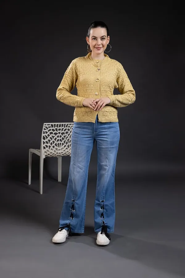 Camel_Women_Woolen_Round_Neck_Winter_Wear_Stylish_Button_Cardigan_Sweaters_Cozy_&_Fashionable_Winter_Outfit