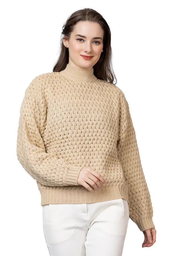 Camel_Women_Pullover_Sweater_Relaxed_Fit_For_Winter_Wear