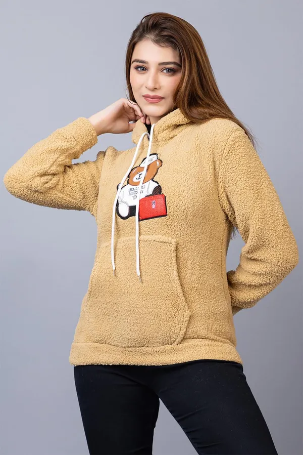 Camel_Women_Wool_Blend_Hooded_Neck_Sweatshirt_With_Hoodies_Full_Sleeves_Women's_Winter_Wear_Warm_&_Stylish_Hoodie
