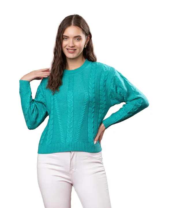 Frozi_Women_Full_Sleeves_Round_Neck_Cable_Design_Pullover_Sweater_Pure_Woolen_Winter_Wear