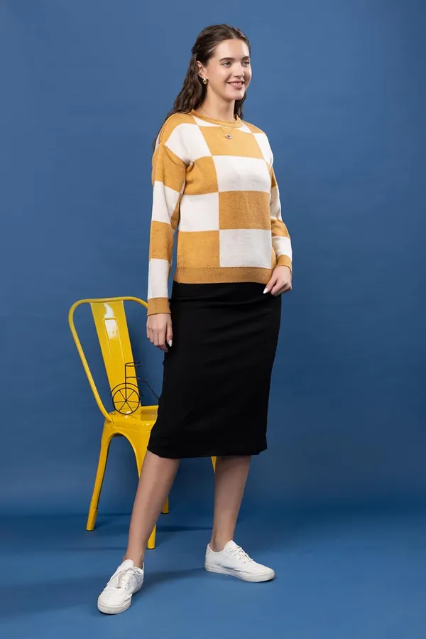 Gold_Women_Round_Neck_Colour_Block_Sweater_100%_Wool_Winter_Wear_Pullover