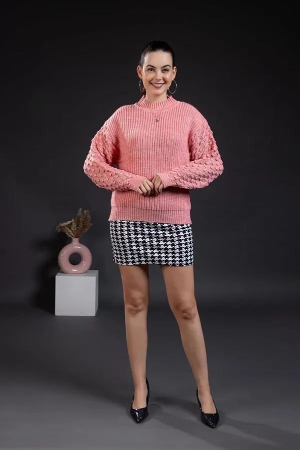 Gajri_Women_Pullover_Sweater_Relaxed_Fit_For_Winter_Wear_Full_Sleeve_100%_Wool_Latest_Stylish_Sweater_Crafted_With_Comfort_Fit_For_Winter_Season