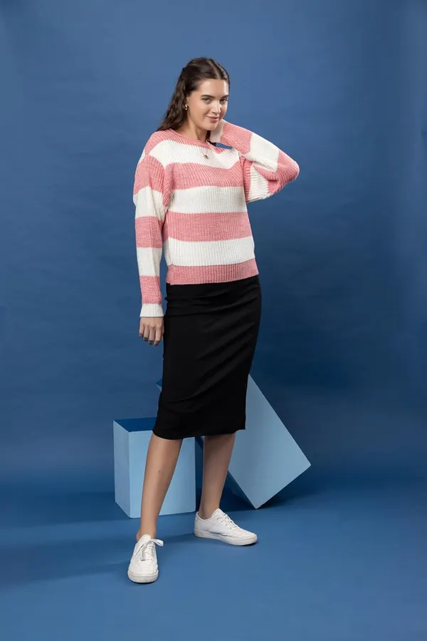 Gajri_Women_100%_Wool_Color_Block_Stripe_Full_Sleeve_Round_Neck_Pullover_Sweater_Winter_Season_Fashion