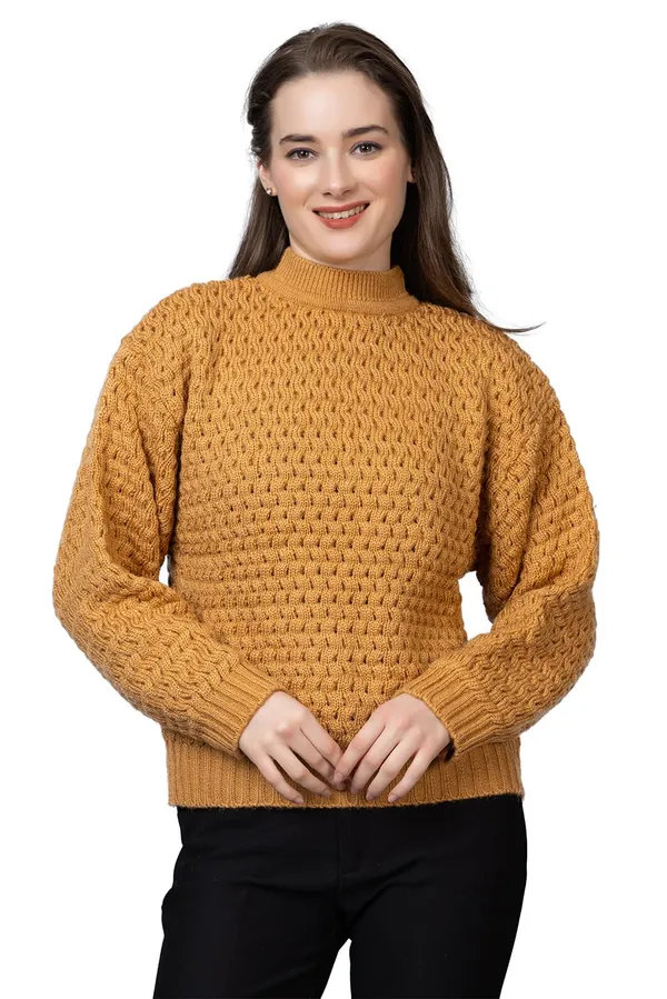 Gold_Women_Pullover_Sweater_Relaxed_Fit_For_Winter_Wear