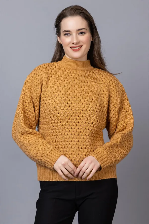 Gold_Women_Pullover_Sweater_Relaxed_Fit_For_Winter_Wear