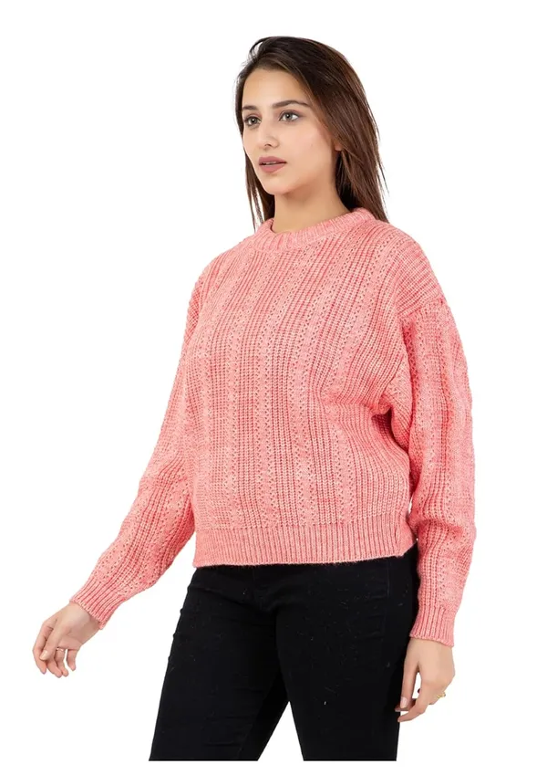 Gajri_Women_100%_Wool_Pullover_Sweater_Regular_Fit_For_Winter_Wear