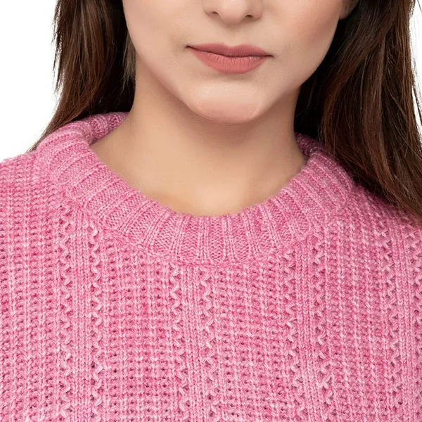 Baby_Pink_Women's_Wool_Casual_Pullover_Sweater