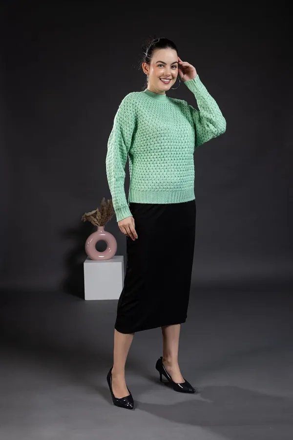 Light_Green_Women_100%_Wool_Pullover_Sweater_Relaxed_Fit_Turtle_Neck_Sweater_Full_Sleeve_Stylish_Winter_Wear