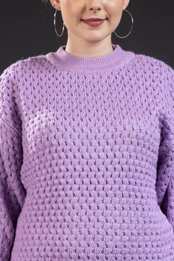 Lavender_Women_100%_Wool_Pullover_Sweater_Relaxed_Fit_Turtle_Neck_Sweater_Full_Sleeve_Stylish_Winter_Wear
