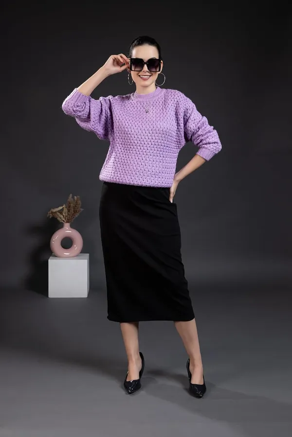 Lavender_Women_100%_Wool_Pullover_Sweater_Relaxed_Fit_Turtle_Neck_Sweater_Full_Sleeve_Stylish_Winter_Wear
