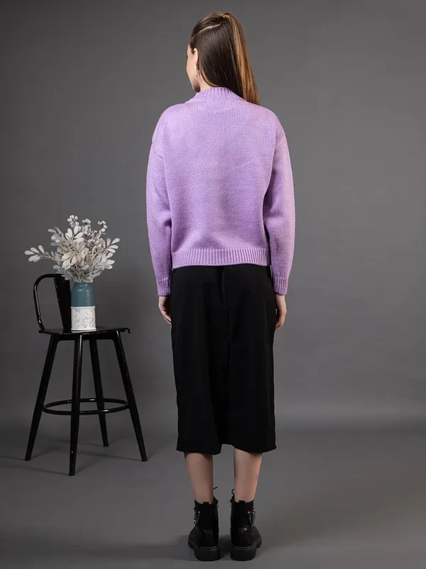 Lavender_Women_Woolen_Casual_Wear_Stylish_Sweater_Cozy_And_Warm_3D_Print_Knit_Pullover_For_Girls_&_Ladies_Soft_And_Comfortable_Winter_Sweater