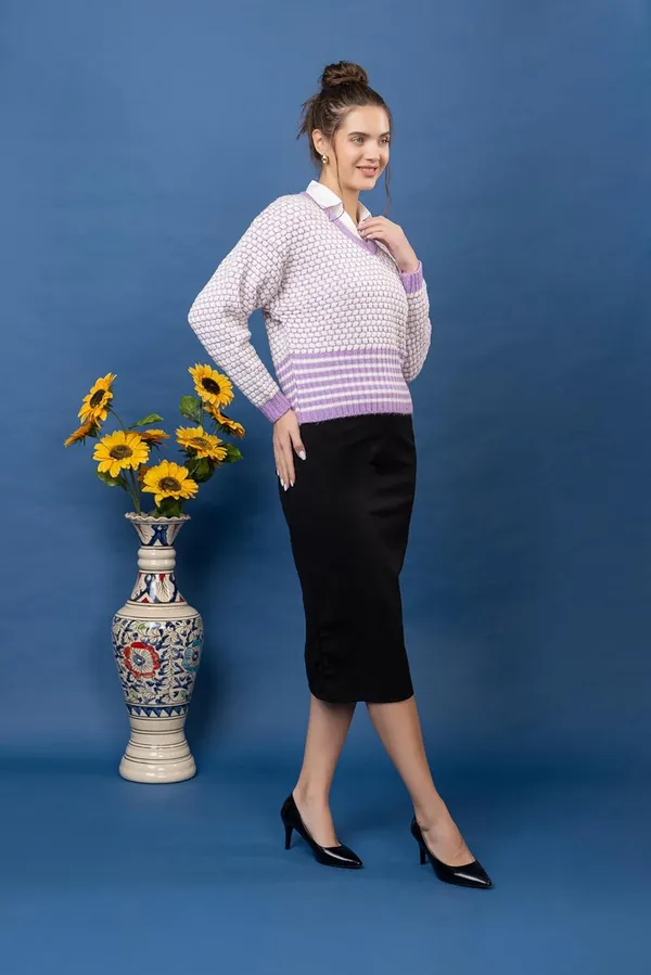 Lavender_Womens_V-Neck_Pullover_Sweater_For_Winter_Wear_Full_Sleeve_Stylish_Pullover_Sweater