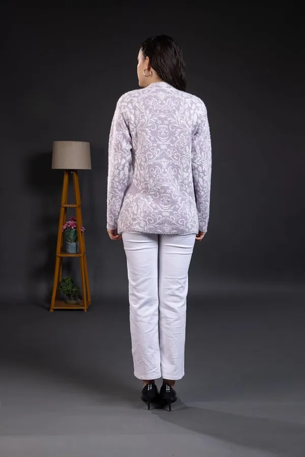 Lavender_Women_Woolen_Round_Neck_Self_Design_Cardigan_Heavy_Hair_Fabric_Winter_Wear_Pure_Wool_Long_Cotty_Fully_Warm_Cardigan_Sweater