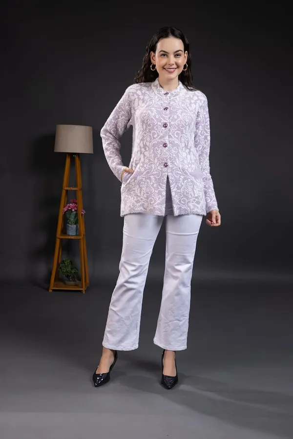 Lavender_Women_Woolen_Round_Neck_Self_Design_Cardigan_Heavy_Hair_Fabric_Winter_Wear_Pure_Wool_Long_Cotty_Fully_Warm_Cardigan_Sweater