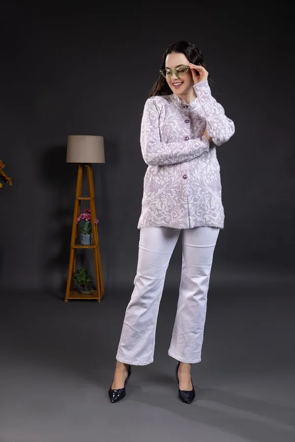 Lavender_Women_Woolen_Round_Neck_Self_Design_Cardigan_Heavy_Hair_Fabric_Winter_Wear_Pure_Wool_Long_Cotty_Fully_Warm_Cardigan_Sweater