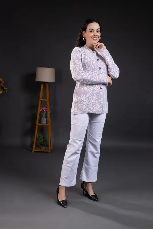 Lavender_Women_Woolen_Round_Neck_Self_Design_Cardigan_Heavy_Hair_Fabric_Winter_Wear_Pure_Wool_Long_Cotty_Fully_Warm_Cardigan_Sweater