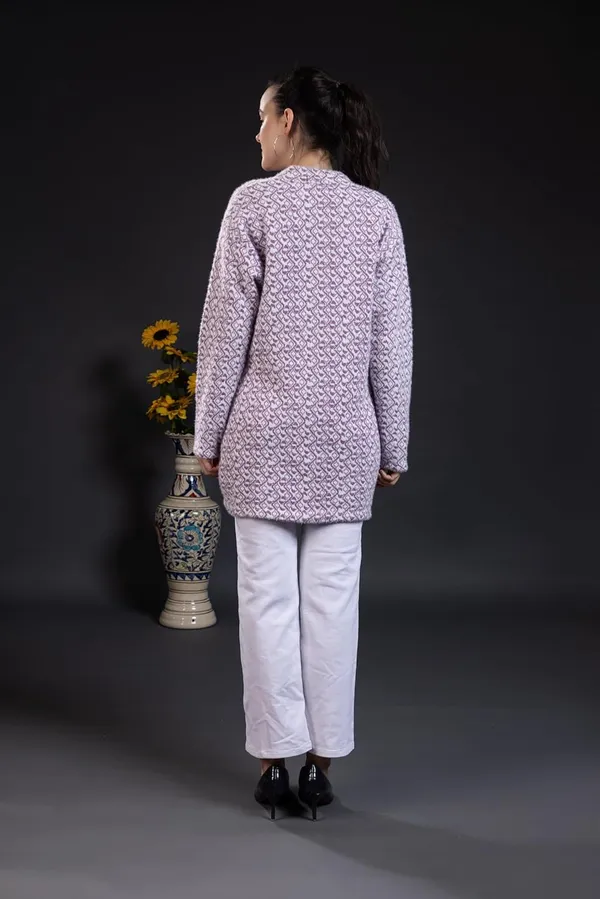 Lavender_Women's_Woolen_Long_Coat_Cardigan_Sweater_Winterwear_Cardigan