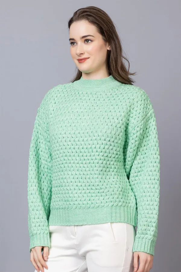 Light_Green_Women_Pullover_Sweater_Relaxed_Fit_For_Winter_Wear_Full_Sleeve_100%_Wool_Latest_Stylish_Turtle_Neck_Sweater_For_Winter_Wear