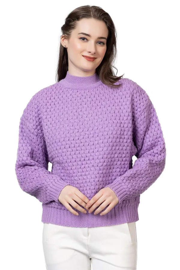 Lavender_Women_Pullover_Sweater_Relaxed_Fit_For_Winter_Wear