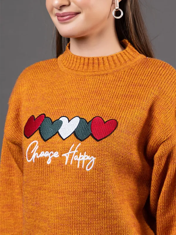 Mustard_Women_Woolen_Casual_Wear_Stylish_Sweater_For_Winter