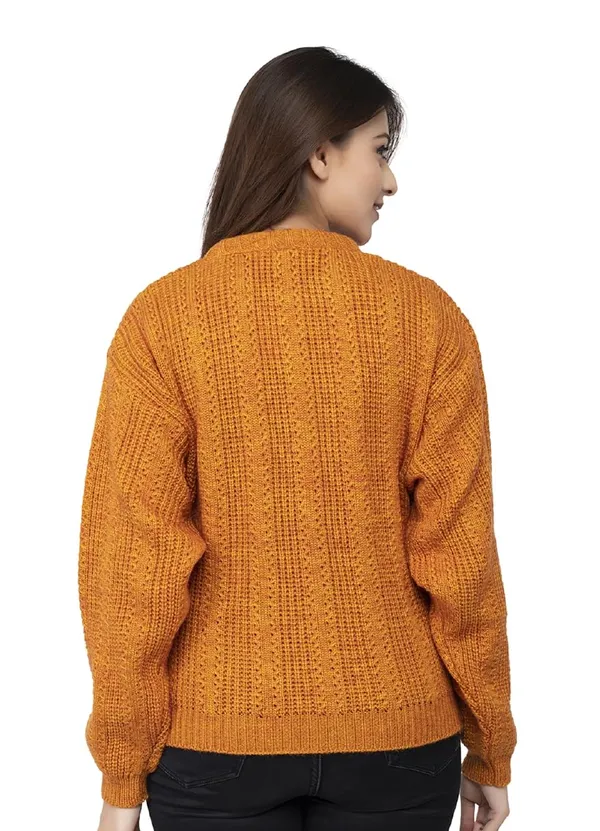 Mustard_Women_100%_Wool_Pullover_Sweater_Regular_Fit_For_Winter_Wear
