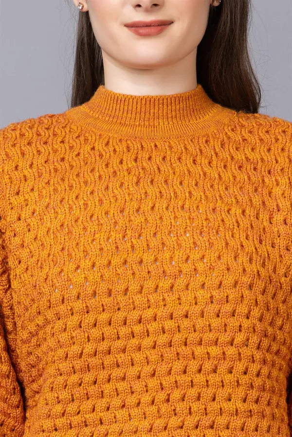 Mustard_Women_Pullover_Sweater_Relaxed_Fit_For_Winter_Wear