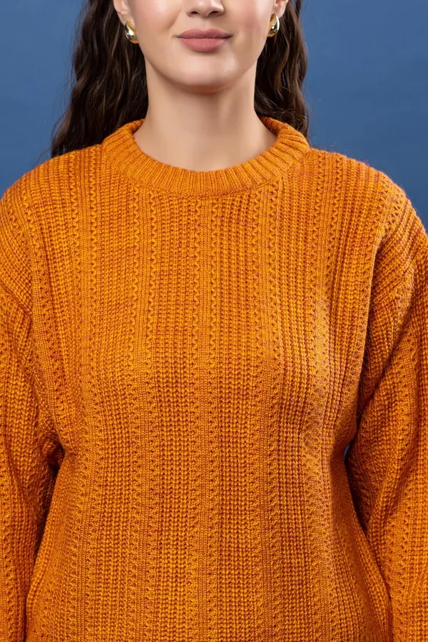 Mustard_Women's_Pullover_Sweater_100%_Wool_Round_Neck_Full_Sleeve_Stylish_Sweater_Crafted_With_Comfort_Fit_And_Modern_Clothing_For_Winter_Season