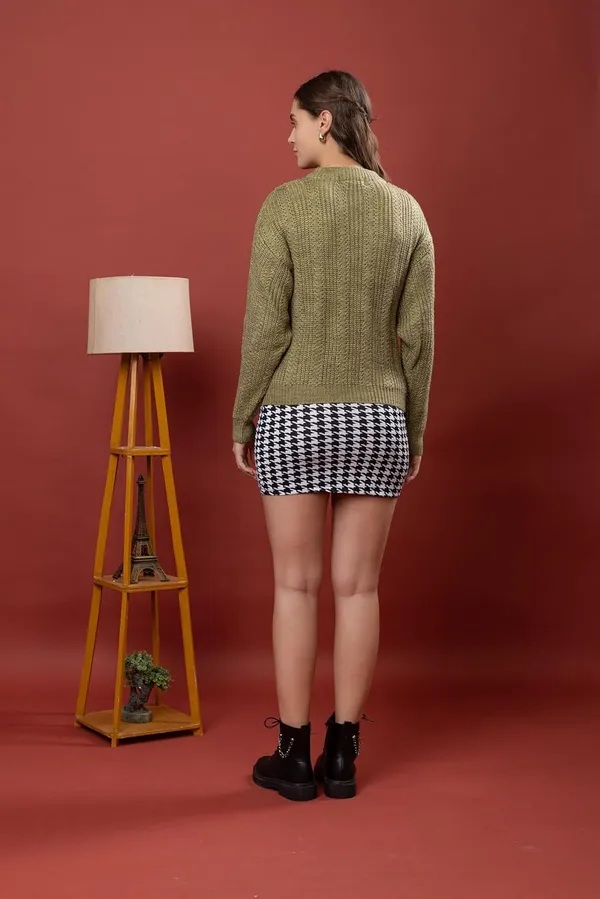 Olive_Women's_Pullover_Sweater_100%_Wool_Round_Neck_Full_Sleeve_Stylish_Sweater_Crafted_With_Comfort_Fit_And_Modern_Clothing_For_Winter_Season