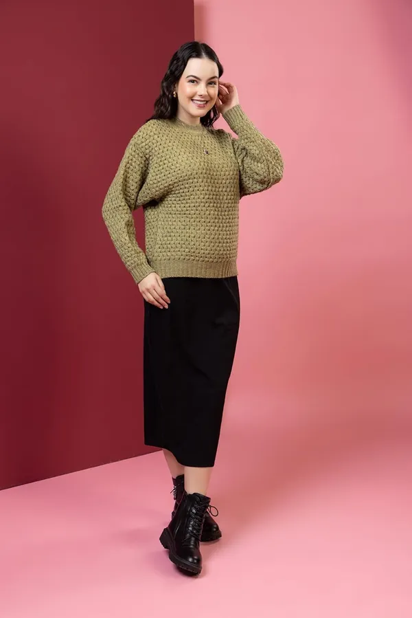 Olive_Women_100%_Wool_Pullover_Sweater_Relaxed_Fit_Turtle_Neck_Sweater_Full_Sleeve_Stylish_Winter_Wear