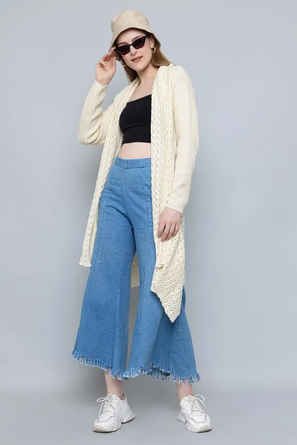 Off_White_Women_Ladies_Girls_Winter_Latest_Colors_Woolen_V-Neck_Open_Front_Hem_Long_Sleeves_Shrug_Cardigan_Sweater