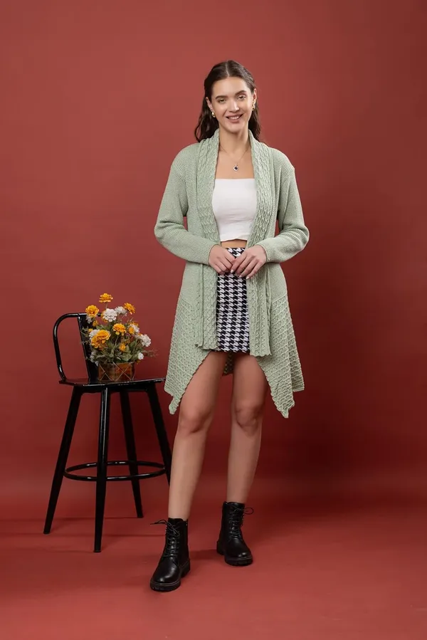 Pista_Women_&_Girls_Winter_Woolen_V-Neck_Open_Front_Longline_Shrug_Cardigan_Sweater