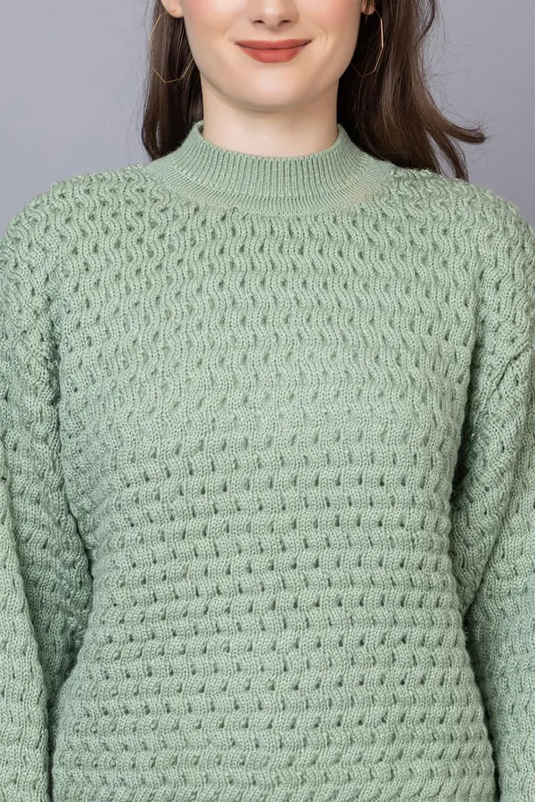 Pista_Green_Women_Pullover_Sweater_Relaxed_Fit_For_Winter_Wear