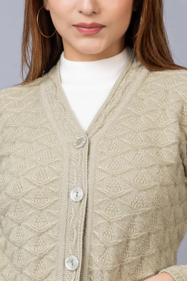Pista_Women_Woolen_V_Neck_Casual_Wear_Stylish_Cardigan_Sweater_For_Winter_With_Front_Pockets